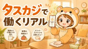 タスカジで8年働いた現役スタッフが料金のしくみと働くリアルを語るイラスト